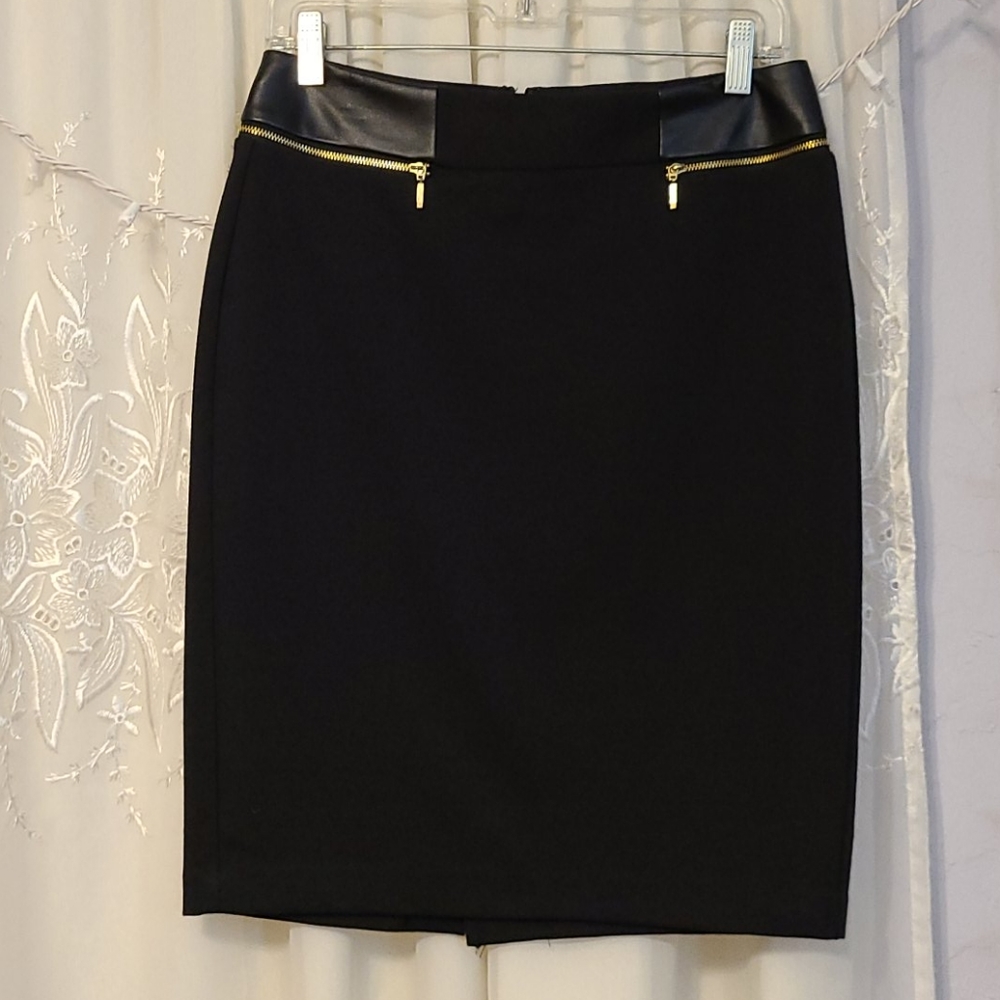 Black pencil skirt